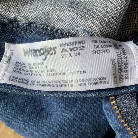 Wrangler classic dark blue denim jeans - Picture 11 of 12